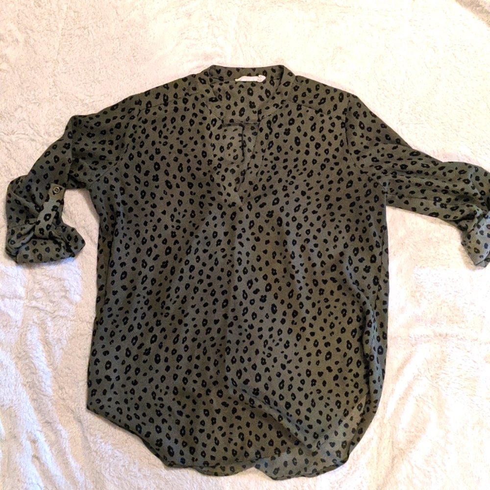 Cheetah Print Blouse